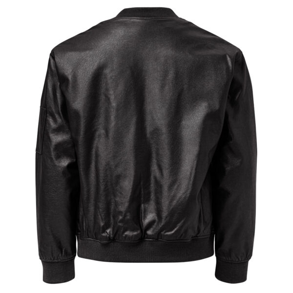 Leather Bomber Jacket - Image 5