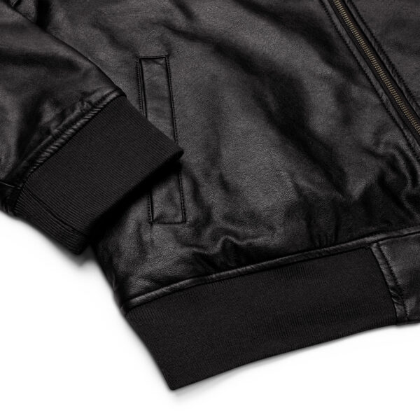 Leather Bomber Jacket - Image 2