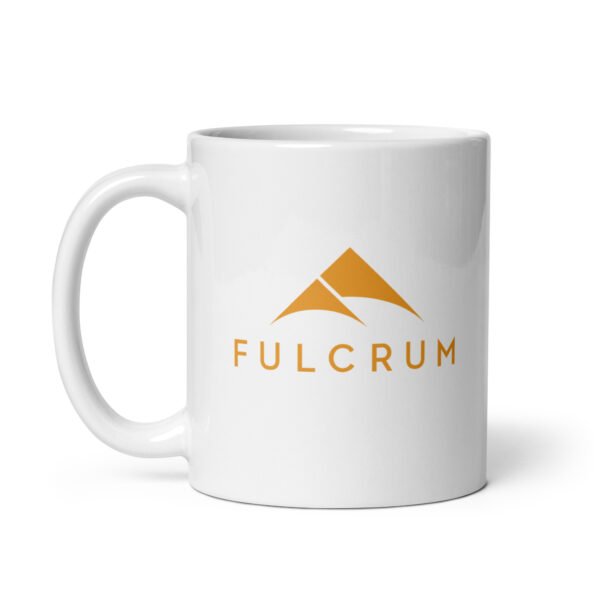 White glossy mug
